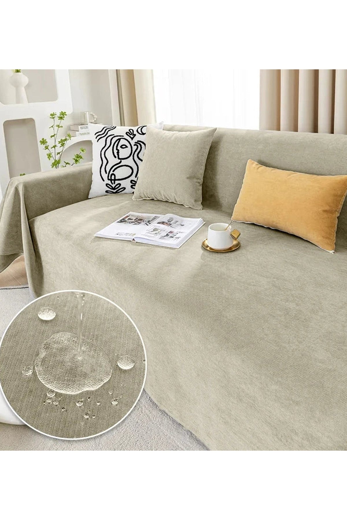 Sofa Cover Throw – water resistant, scratch resistant, stretch fabric