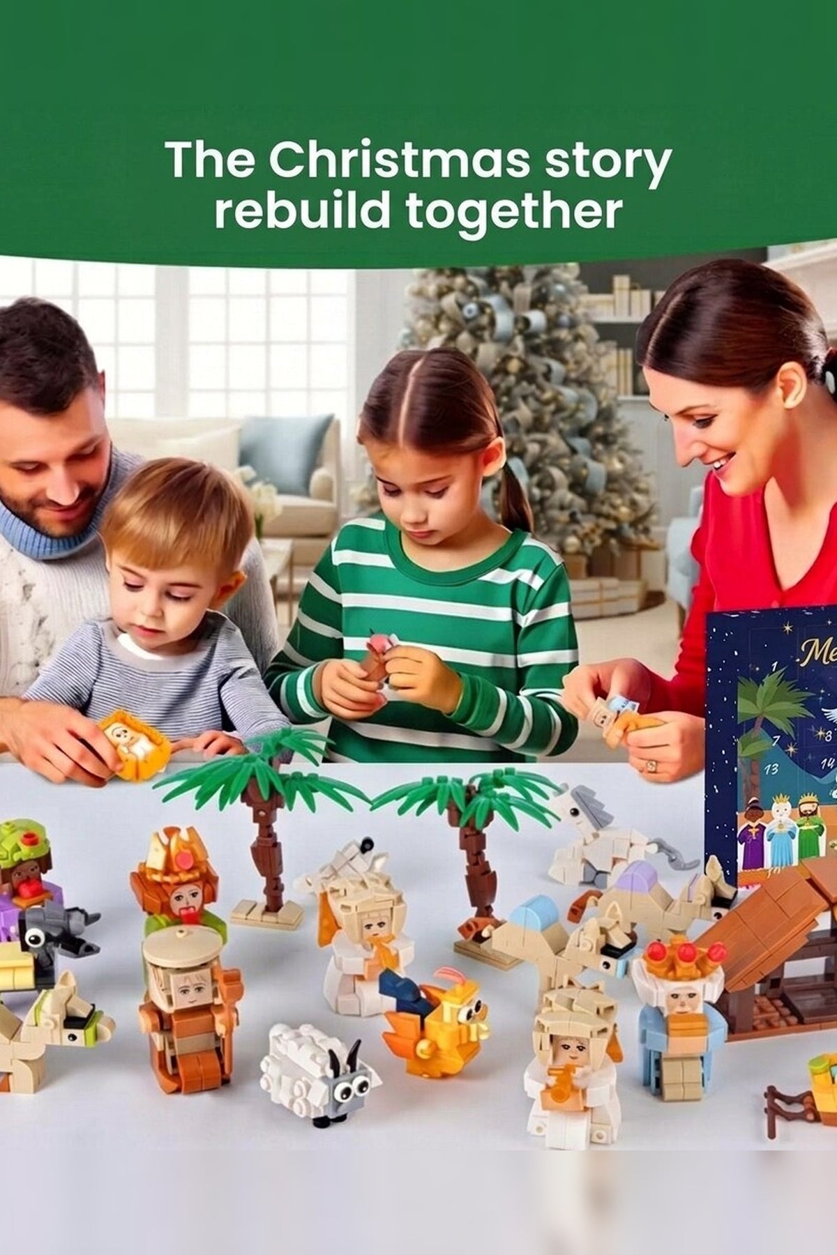 Nativity Advent Calendar – 24 daily building sets, complete scene