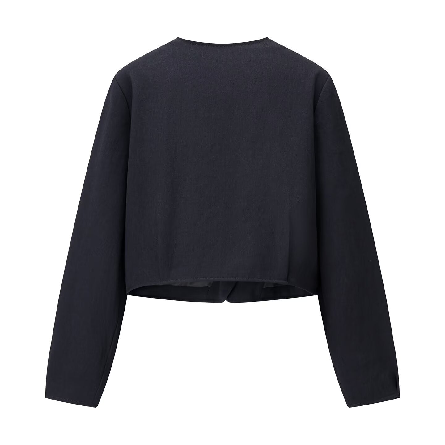 Breezy Cropped Blazer Jacket for Fashion-Forward Women – Stylish Minimalist Design for Versatile Outfits 4