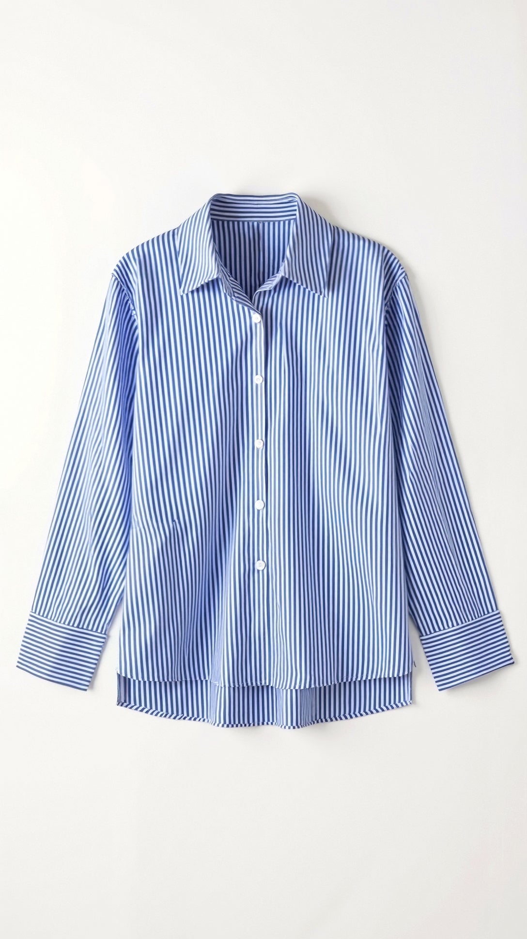 Blouse Women - Striped Office Versatile Blouse with Long Sleeves