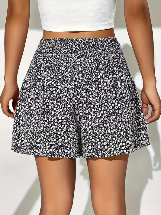 Liora Women's Casual Shorts – Floral High Waist with Comfortable Fit 1