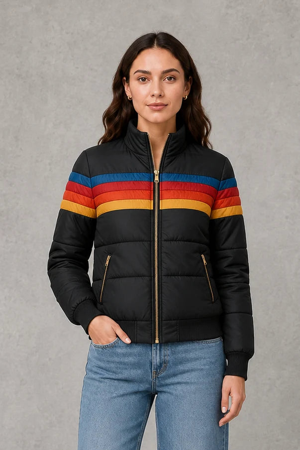 Liora Women's Quilted Jacket – Cozy Vintage Style for Winter Warmth 6