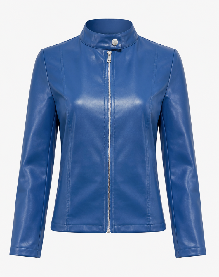 Rilora Women's Leather Jacket – Sleek Zipper Design for Versatile Style 8