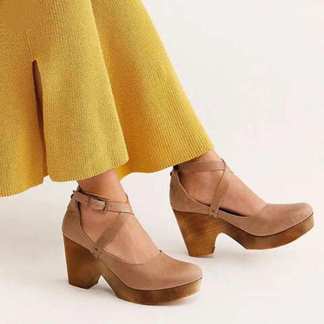 Terina Elegant Wedge Heels – Closed Toe Comfort for All-Day Wear 5
