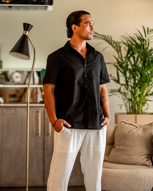 Zylo Men's Shirt – Breathable Linen for Stylish Summer Comfort 2