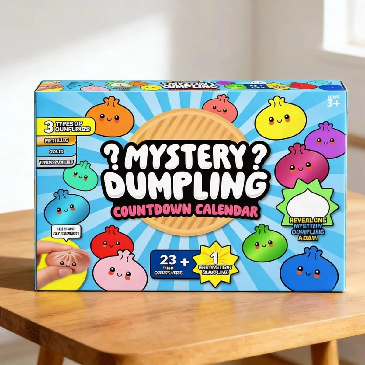 Advent Calendar – 24 squishy countdown figures, soft foam