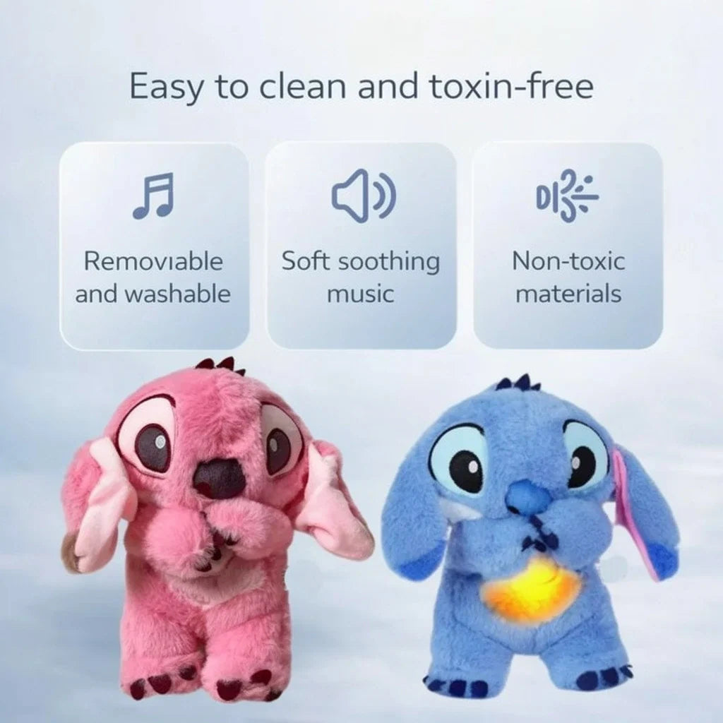 Breathing teddy bear – soft plush comfort, gentle motion, portable