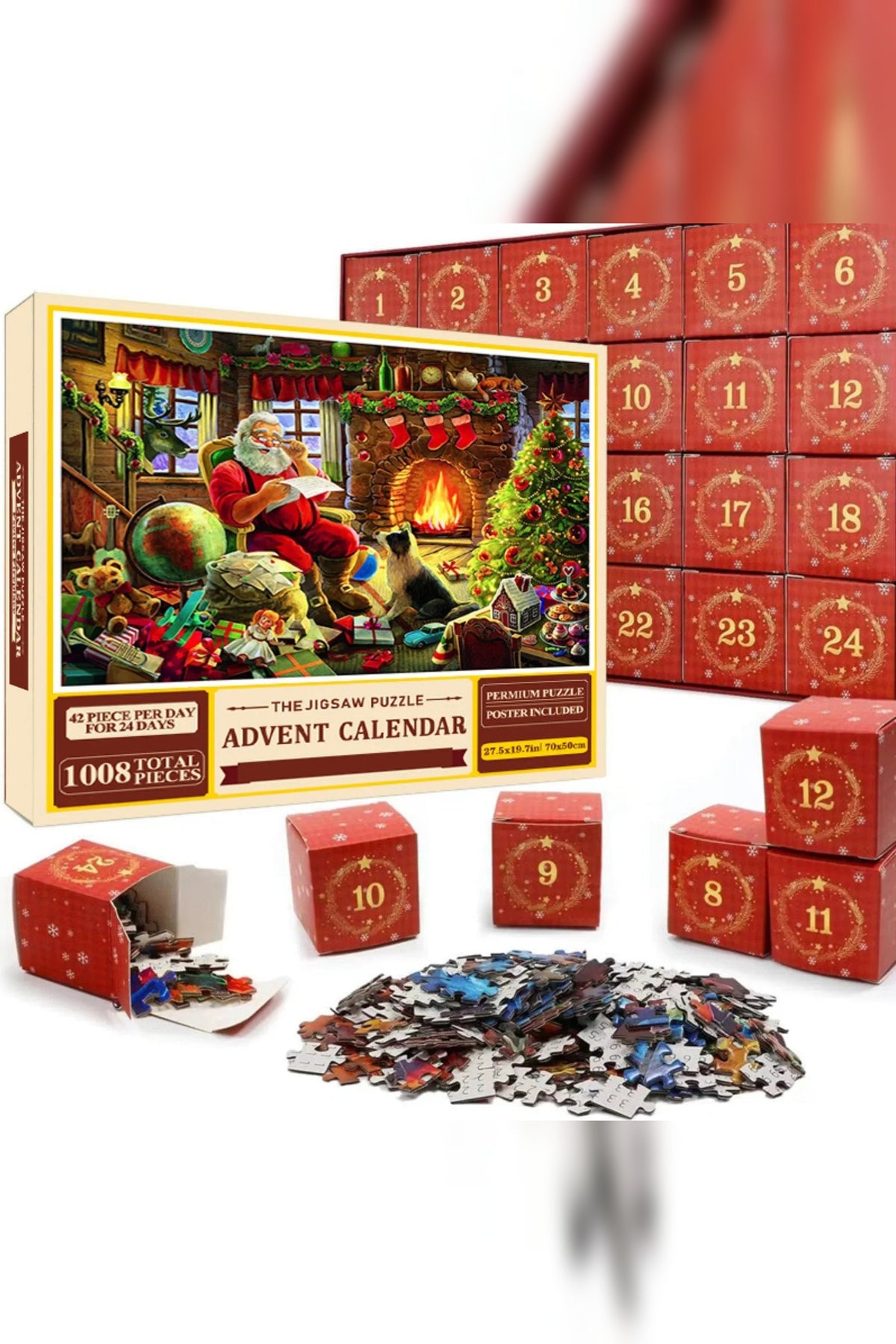 Jigsaw Advent Calendar 2026 – 1008 Pieces, One Christmas Picture