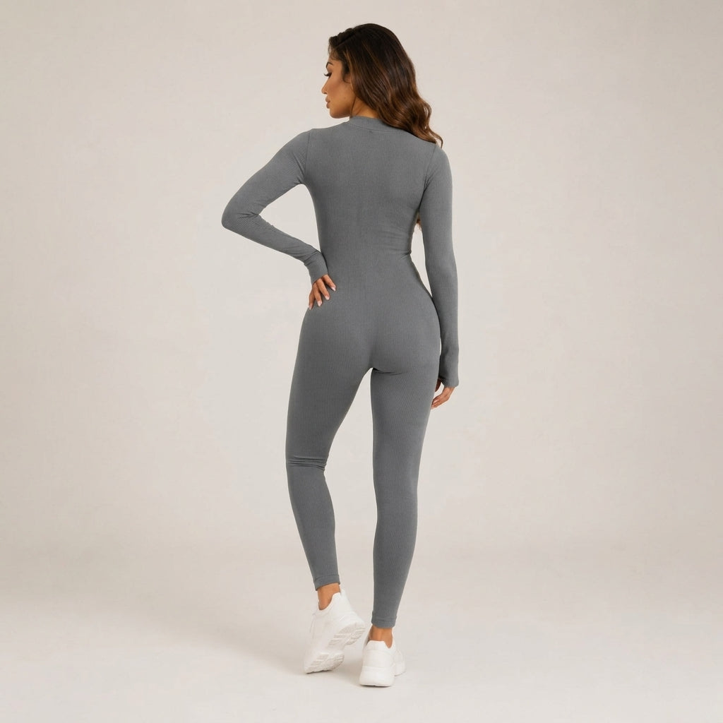 Jumpsuit Women - Seamless Long Sleeve Sport Fit
