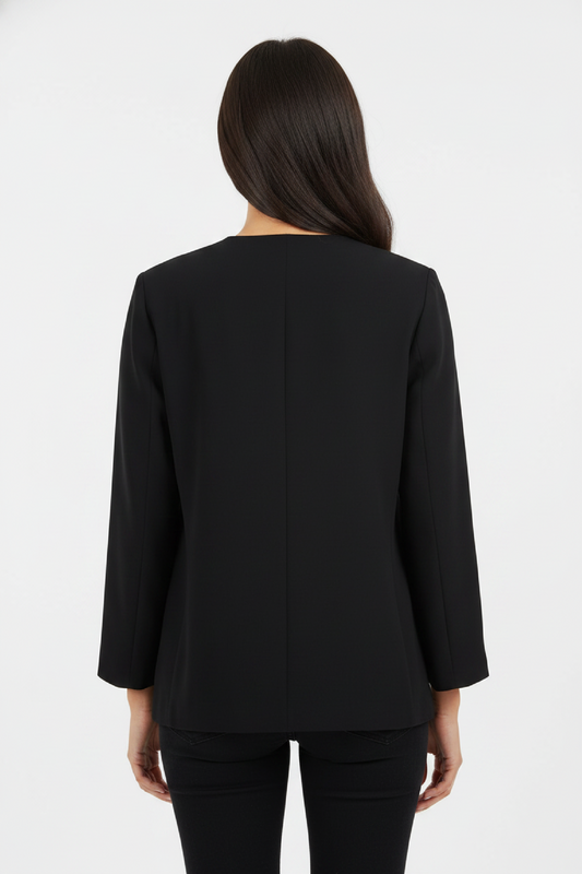Blazer Women - Oversized Tie Front Blazer