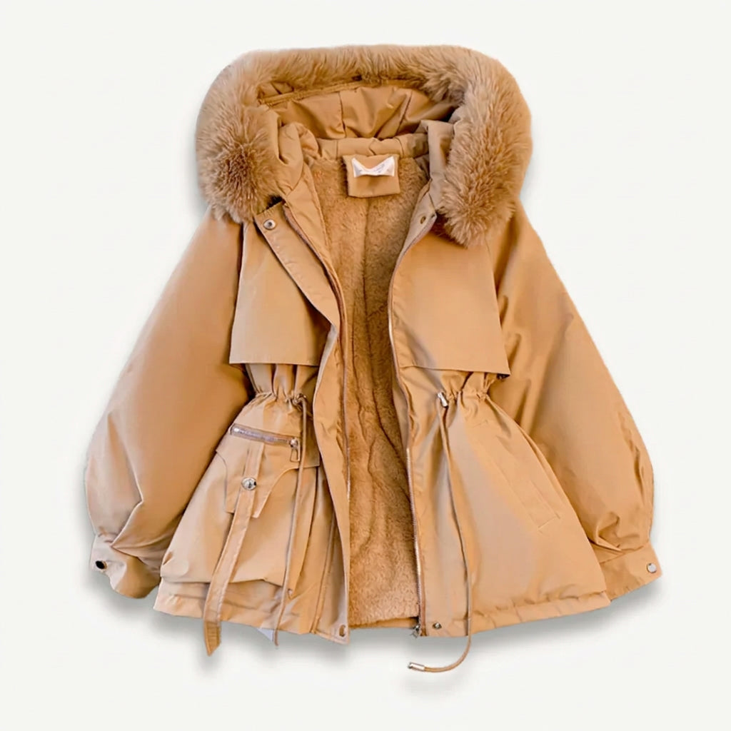 Parka Women - Insulated Hooded Winter Coat with Pockets