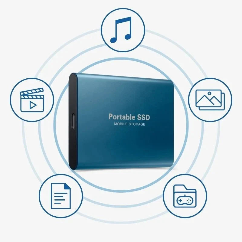 Portable External SSD – compact storage, multiple colours
