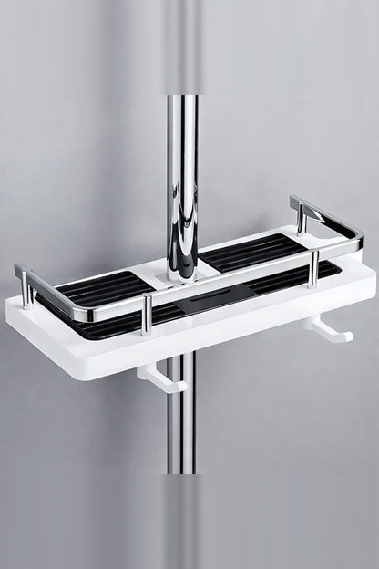 Drill-Free Shower Caddy – Adjustable Support for Shower Rail