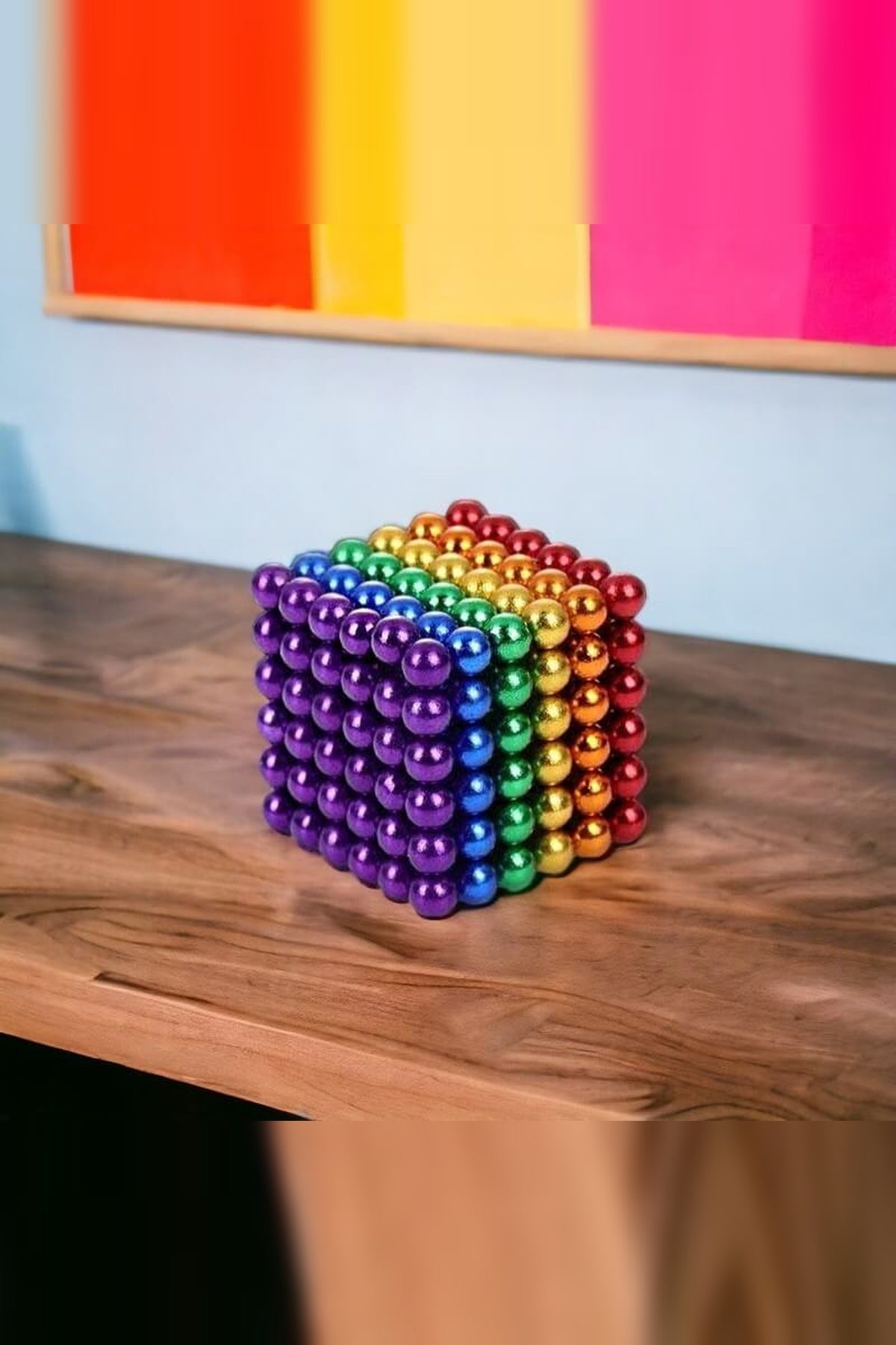 Rainbow Magnetic Balls Set – Soft Magnetic Balls for Creative Play