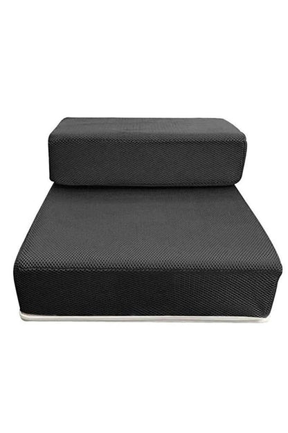 Foldable Dog Steps – two low steps, non-slip mesh, removable cover