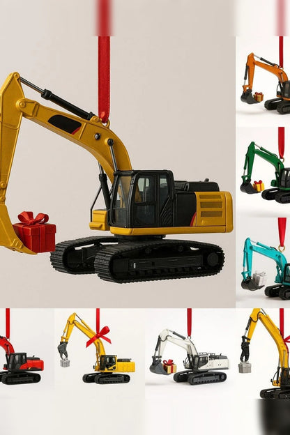 Digger Advent Calendar – 24 die-cast construction vehicles with hanging loops