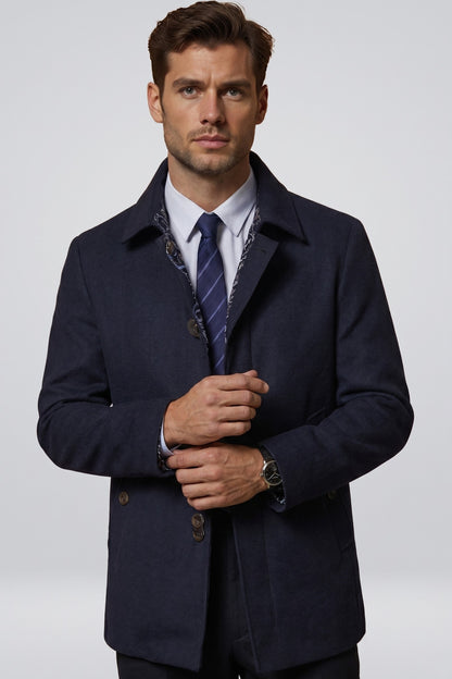 Coat Men - Wool Business Casual Coat