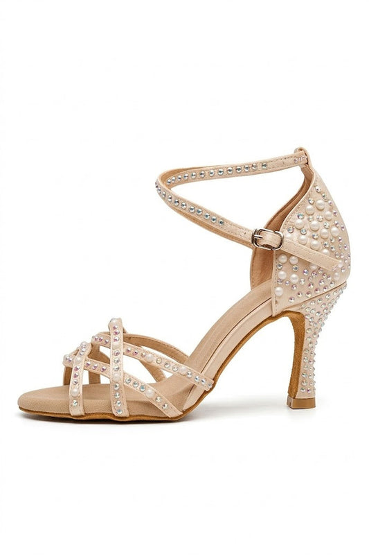 Heels Women - Sparkling Rhinestone Sandal Heels