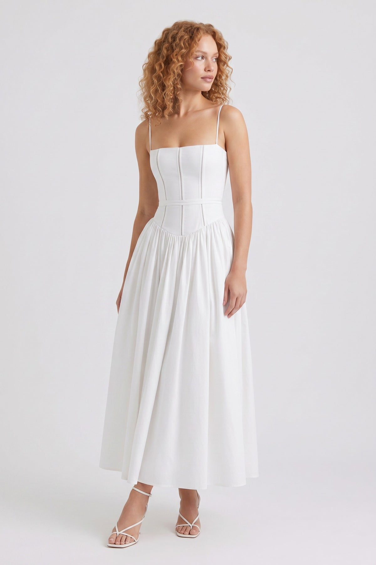Maxi Dress Women - Corset Pleated Full Dress