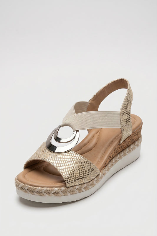 Sandals Women - Strappy Summer Sandals with Comfort Footbed