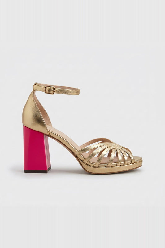 Sandals Women - Ankle Strap Heeled Sandals with Open Toe