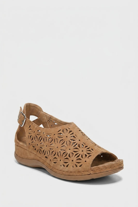Sandals Women - Cushioned Slingback Sandals with Open Toe