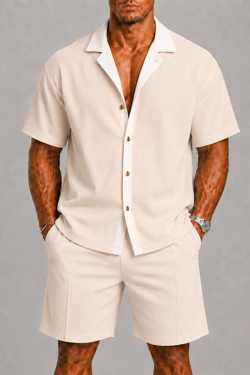 Mens summer set two-piece outfit