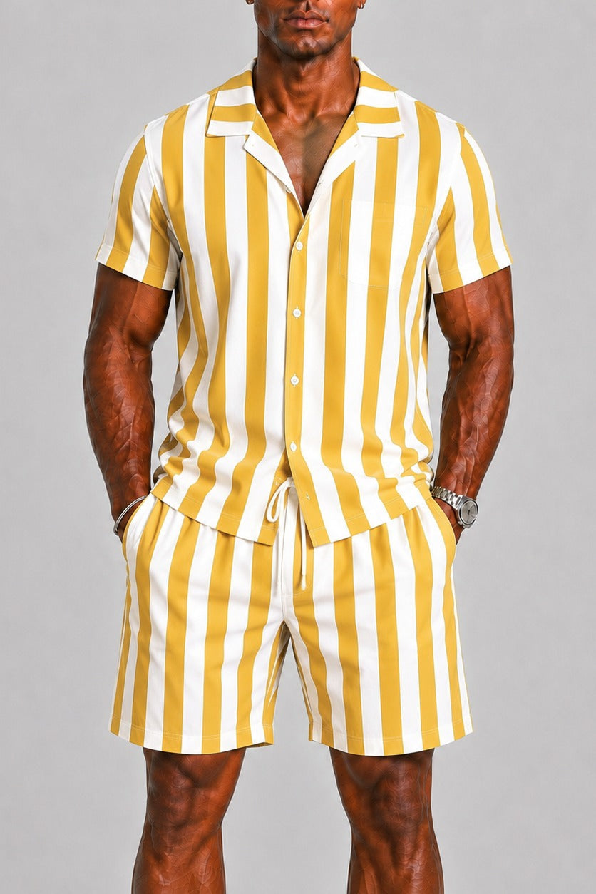 Mens summer set two-piece outfit