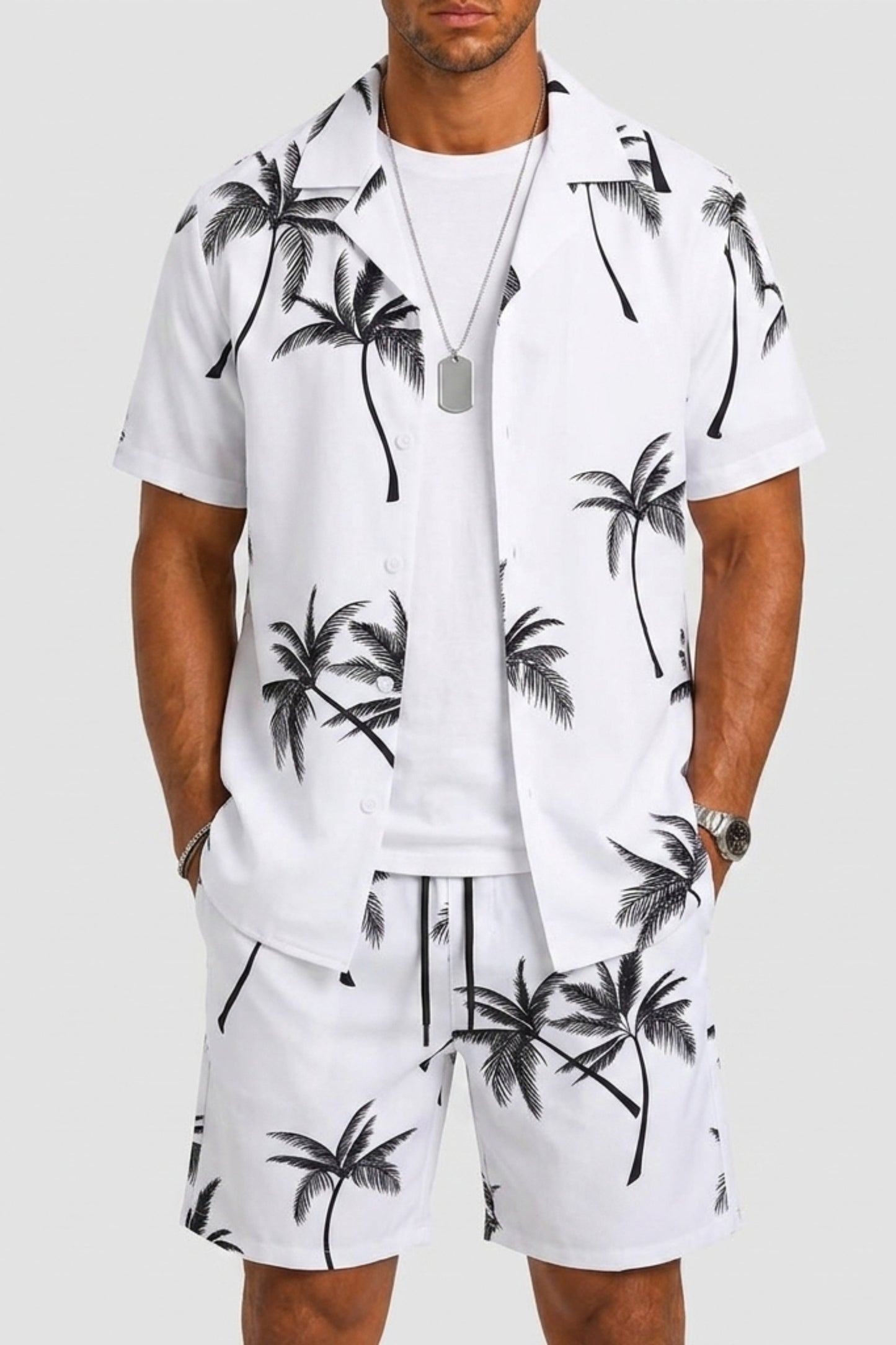Mens summer set two-piece outfit