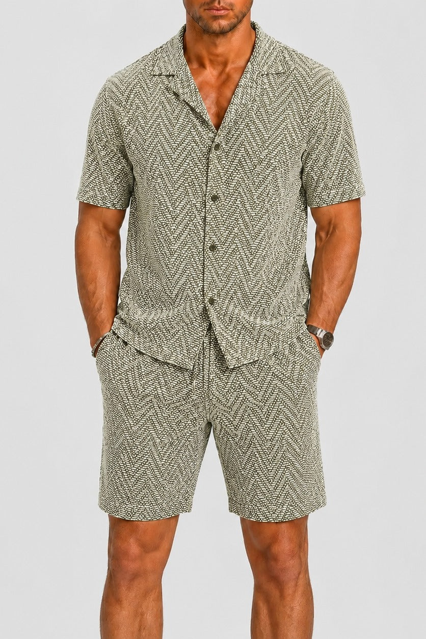 Mens summer set two-piece outfit