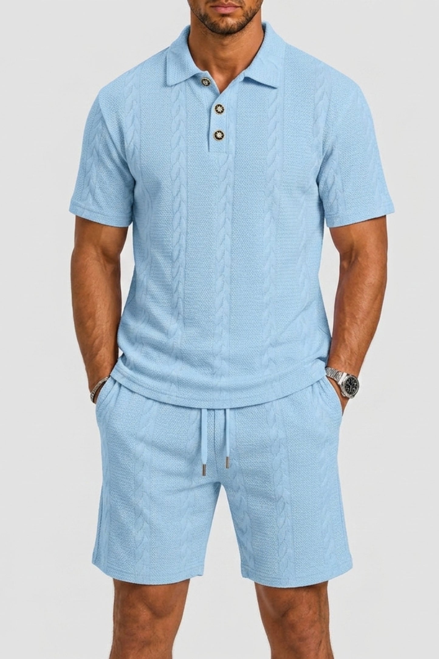 Mens summer set two-piece outfit