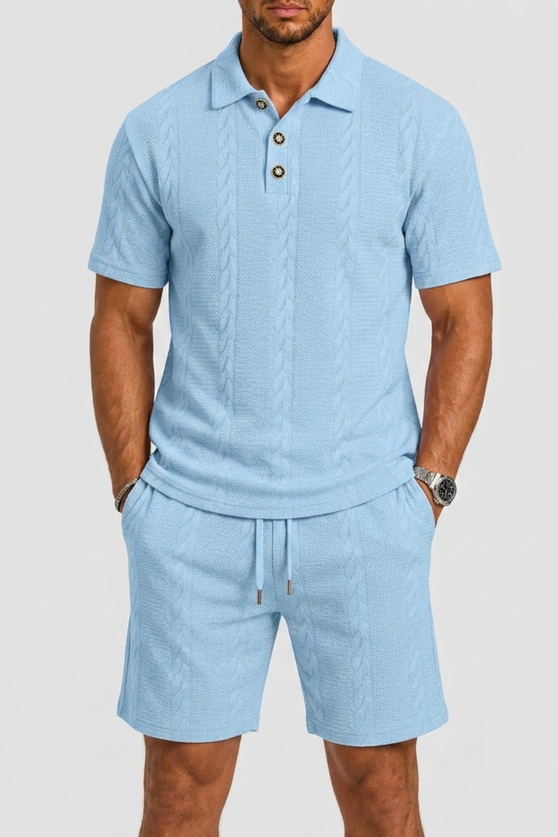 Mens summer set two-piece outfit