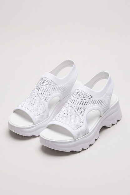 Platform Sandals Women - Crystal-Embellished Wedge Sandals
