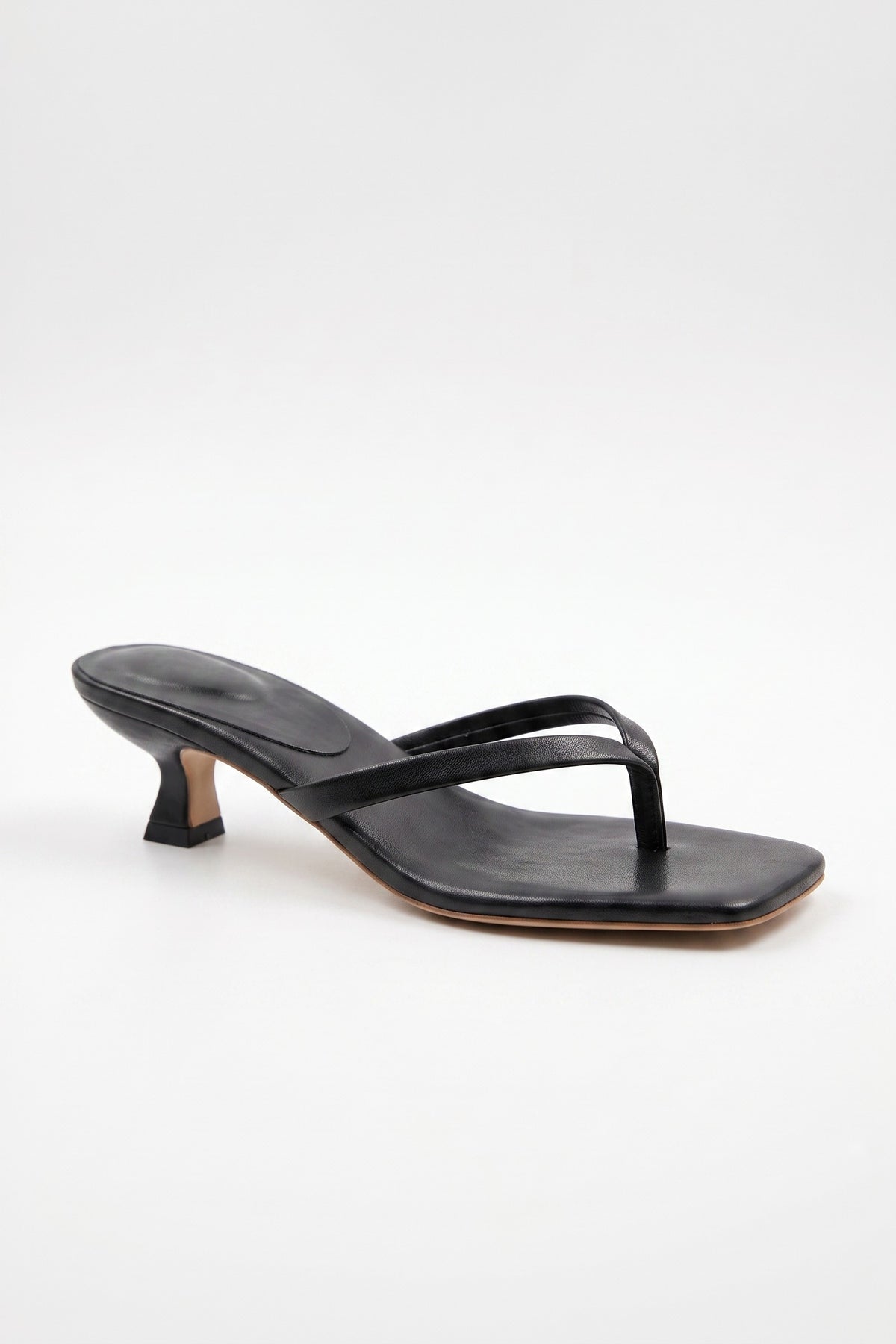 Sandals Women - Low Heel Toe Post Mule Sandals