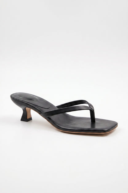 Sandals Women - Low Heel Toe Post Mule Sandals