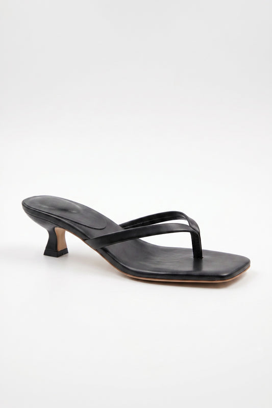 Sandals Women - Low Heel Toe Post Mule Sandals
