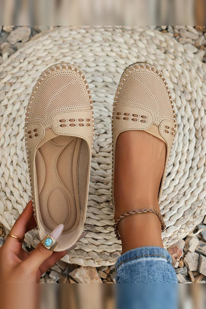 Ballet Flats Women - Woven Ballet Flats with Padded Footbed