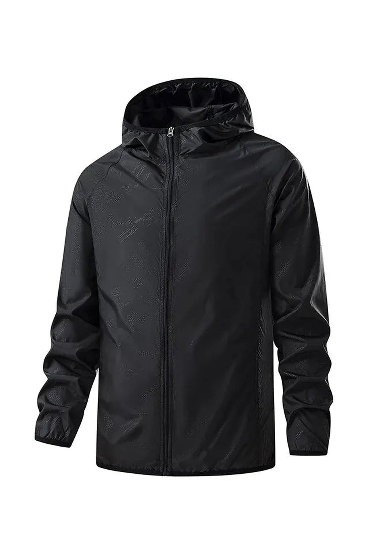 Jacket Men - Lightweight Hooded Shell Jacket with Packable Pouch