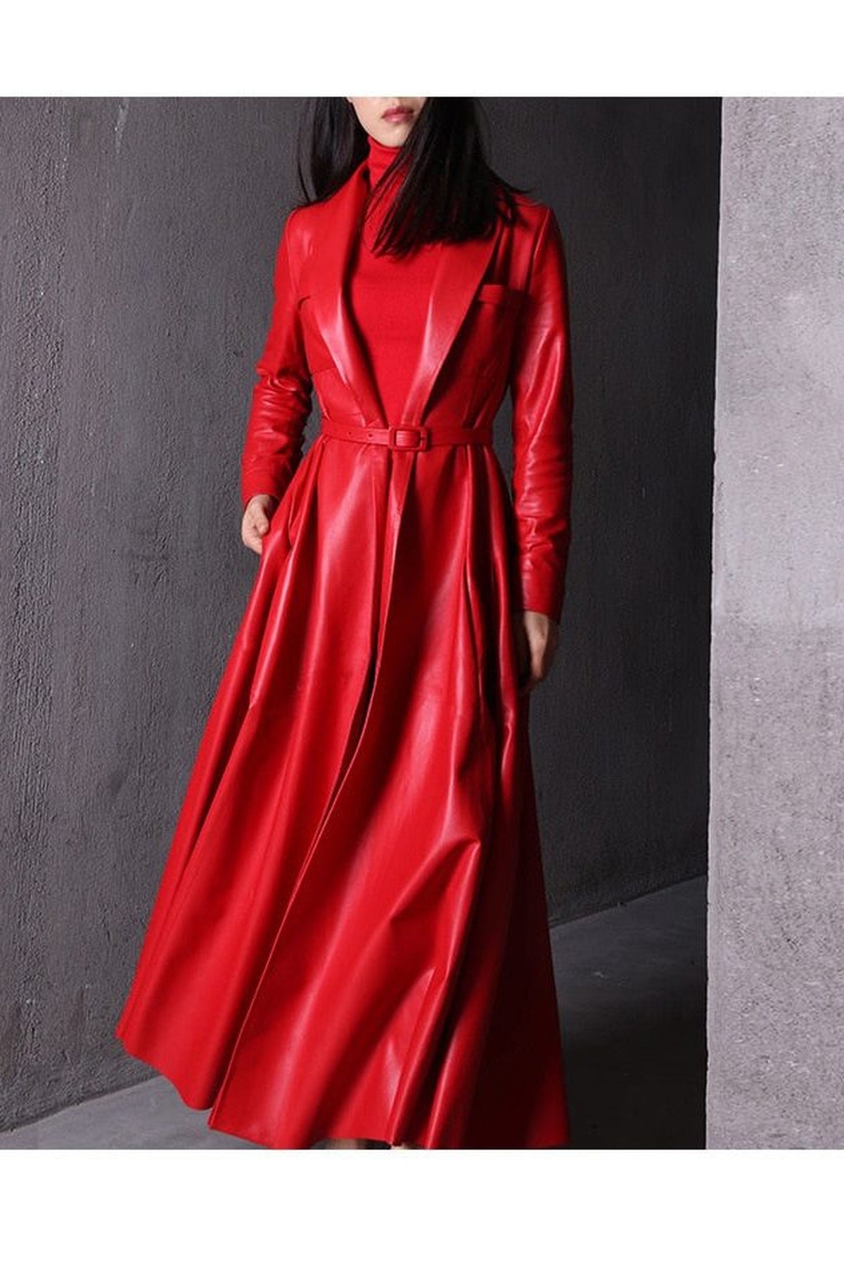 Trench Coat Women - Double-Breasted Belted Trench Coat