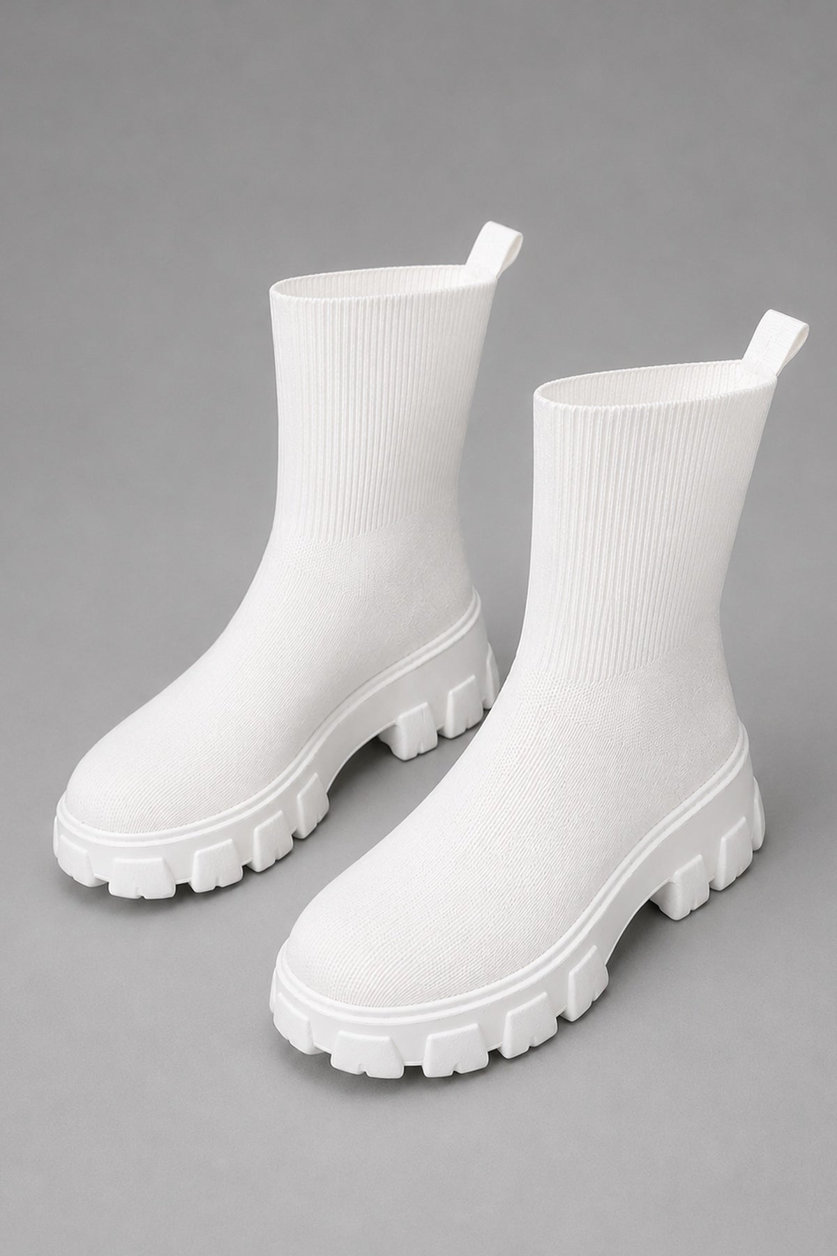 Boots Women - Sock Stretch Boots with Chunky Sole