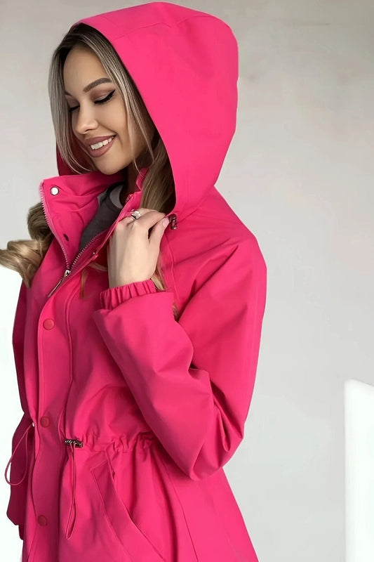 Raincoat Women - Oversized Raincoat with Hood