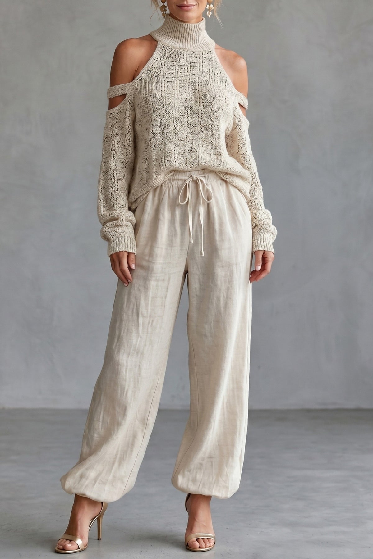<strong>Aurellia Knit Trouser Set</strong> – <strong>Elegant Comfort for Casual Days</strong> 0