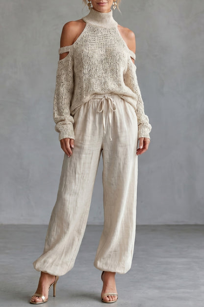 <strong>Aurellia Knit Trouser Set</strong> – <strong>Elegant Comfort for Casual Days</strong> 0