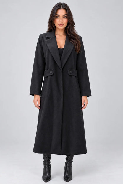 Longline Tailored Women’s Coat – Sophisticated Elegance for Winter Days 0