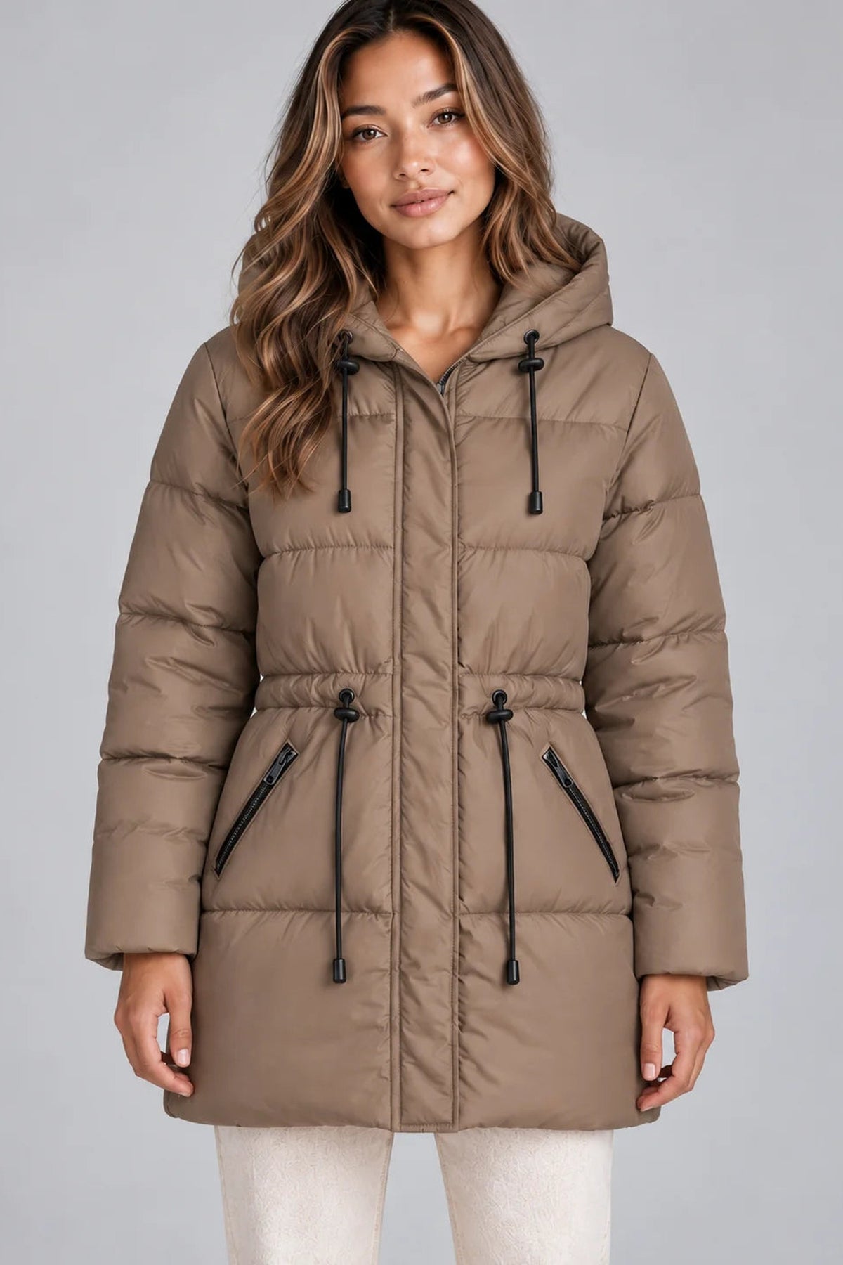 Women’s Quilted Hooded Puffer Jacket – Stylish Warmth for Chilly Days 0