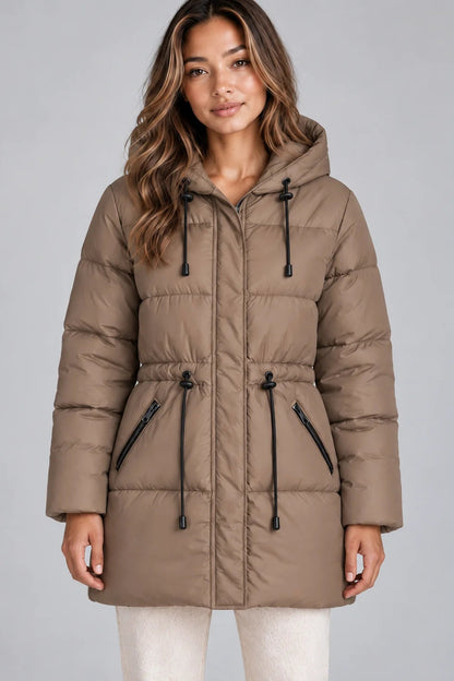 Women’s Quilted Hooded Puffer Jacket – Stylish Warmth for Chilly Days 0