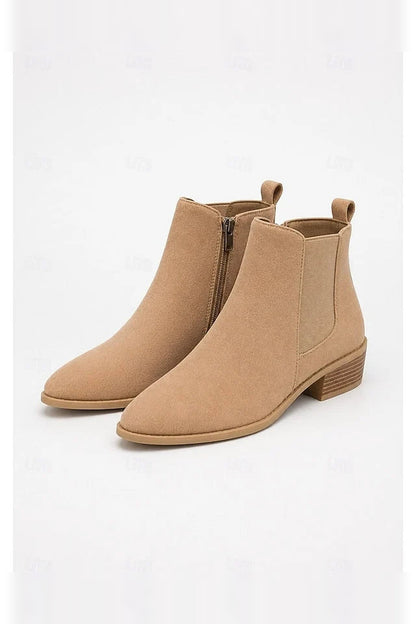 Boots Women - Chelsea Ankle Boots with Pointed Toe and Zip