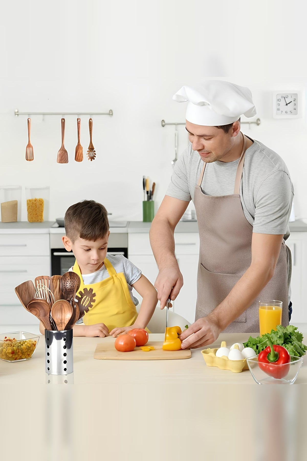 Teak Kitchen Utensil Set – Eleven Pieces