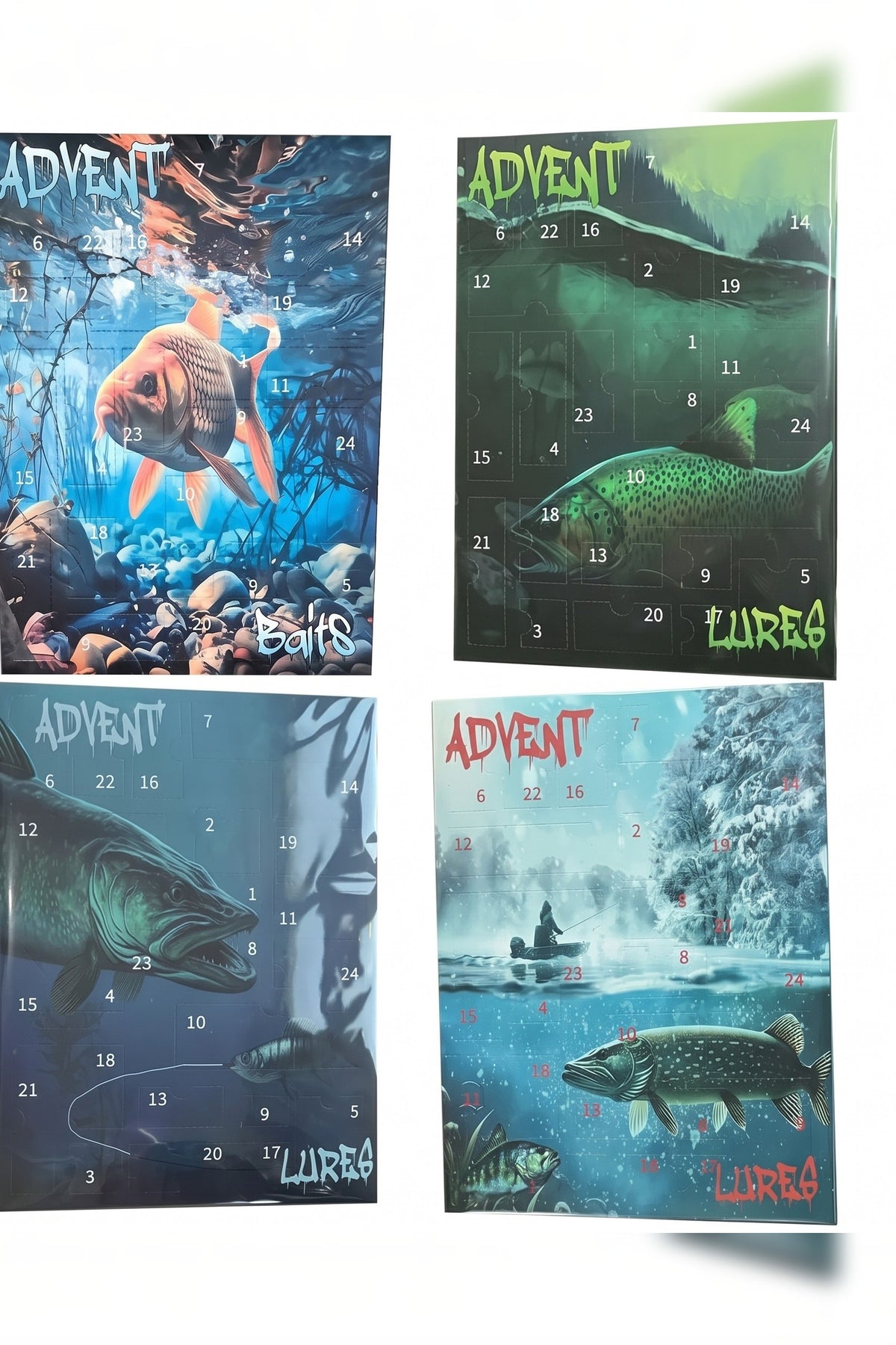 Fishing Advent Calendar – 24 lures, spinners and soft baits
