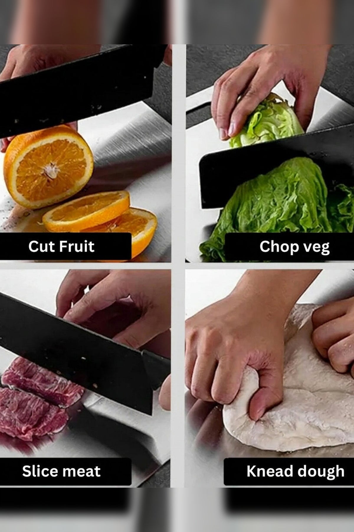 Titanium Cutting Board – Non-porous surface, lightweight, durable